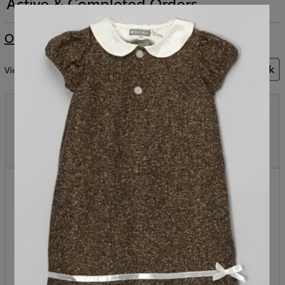 Brown Tweed wool dress - Picture 1 of 2